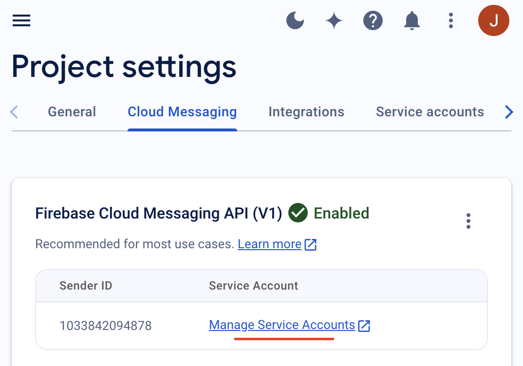 Manage Service Account