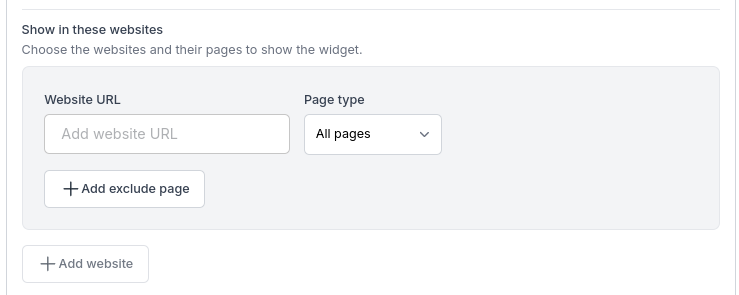 Website Configuration